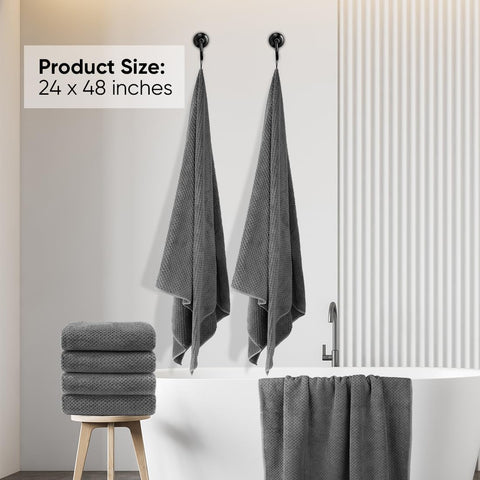 HOMEXCEL microfiber towels highly absorbent for fast drying after showers