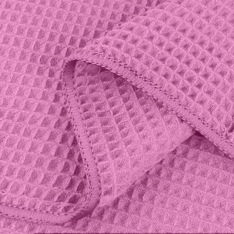 HOMEXCEL waffle bath towel closeup highlights plush 400GSM feel.