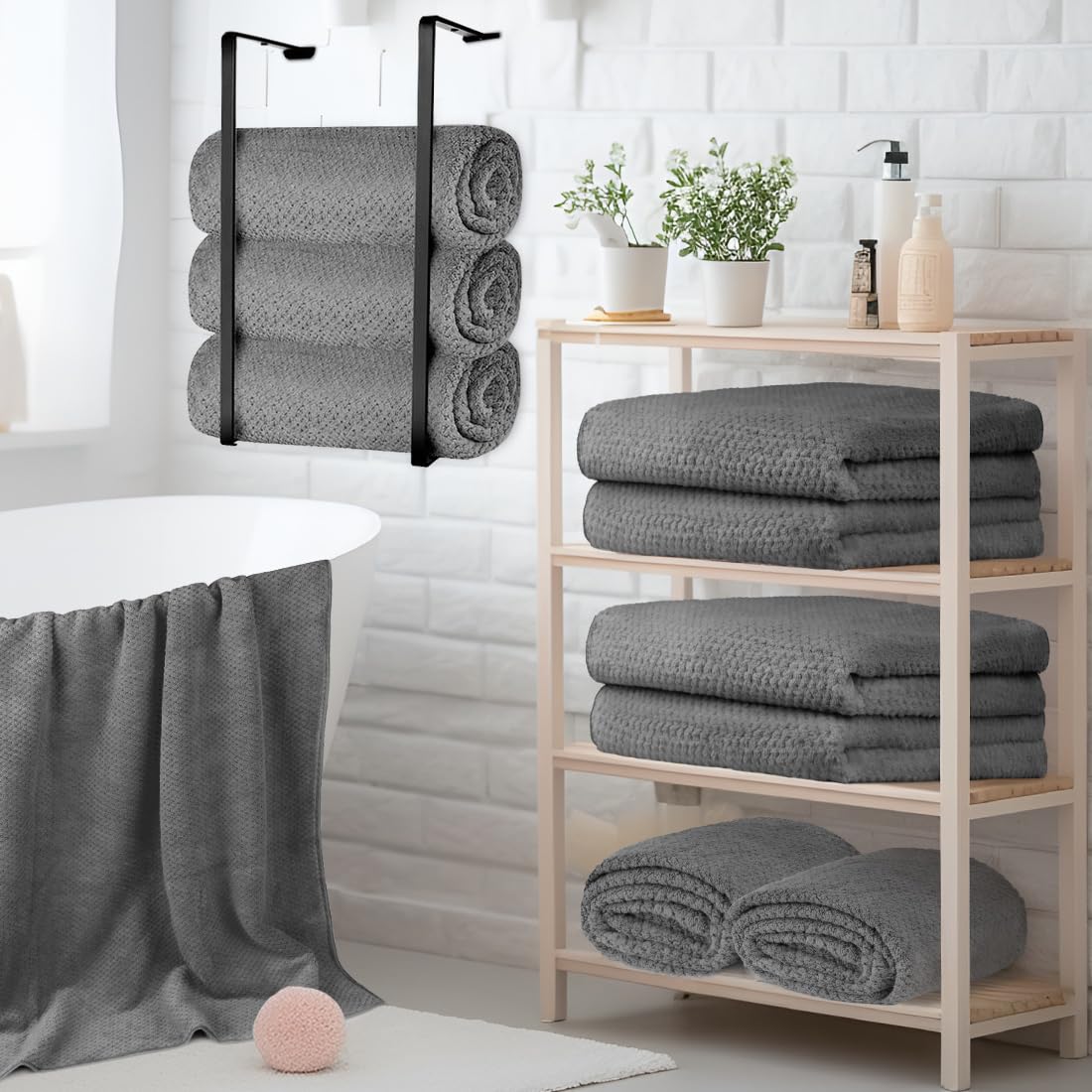 HOMEXCEL towels suited for gym, beach and travel use