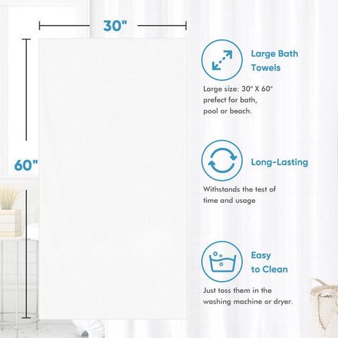 HOMEXCEL towels are designed for durability, maintaining softness with regular use.
