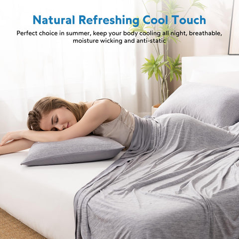 HOMFINE cooling blanket back view highlights soft mica nylon for year-round comfort.