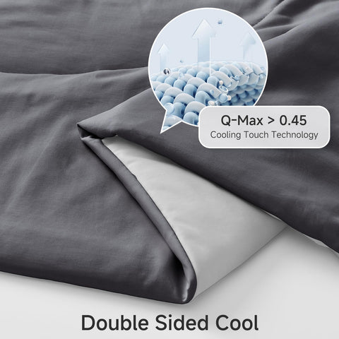 HOMFINE cooling blanket on bed demonstrates lightweight summer comfort