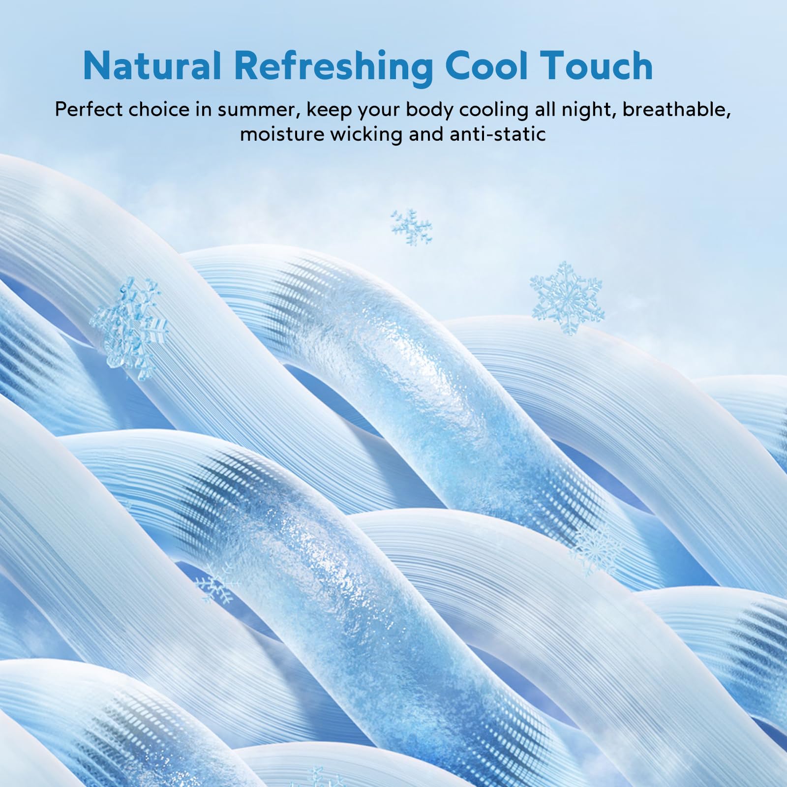 HOMFINE cooling blanket reverse side mica nylon for soft year-round comfort.
