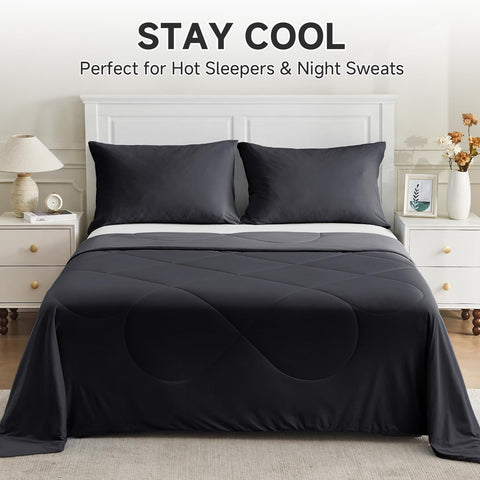 HOMFINE king size 108x90 helps hot sleepers stay comfortable.