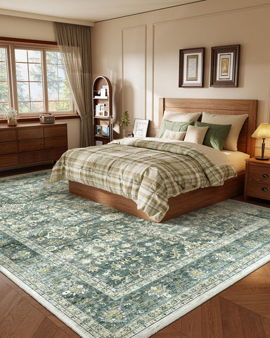 HOMFINE vintage floral print adds classic style to any room.