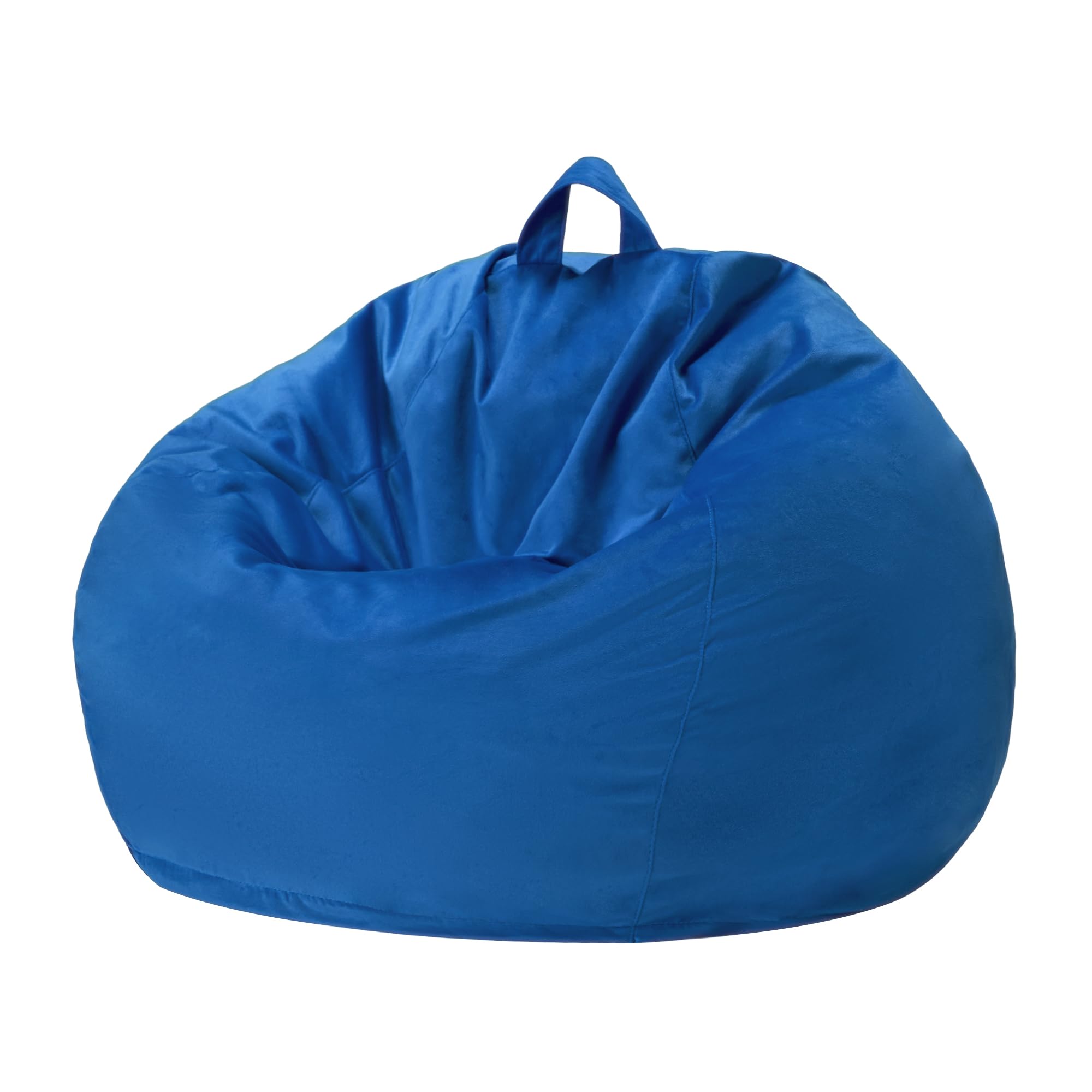 Homguava bean bag chair in blue fits small spaces and dorms.