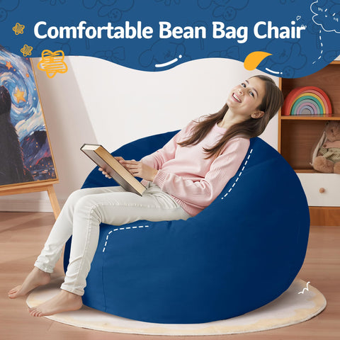 Homguava bean bag supports gaming, reading, or lounging in any room.