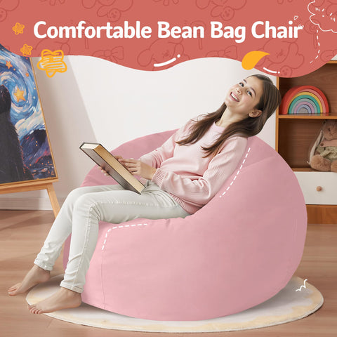 Homguava round bean bag sofa ready for lounging and seating