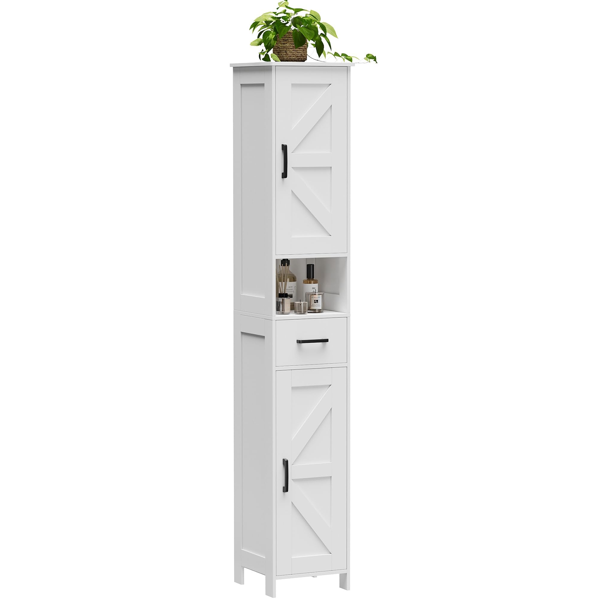 Homhedy 67inch tall cabinet anti-tip kit enhances stability.