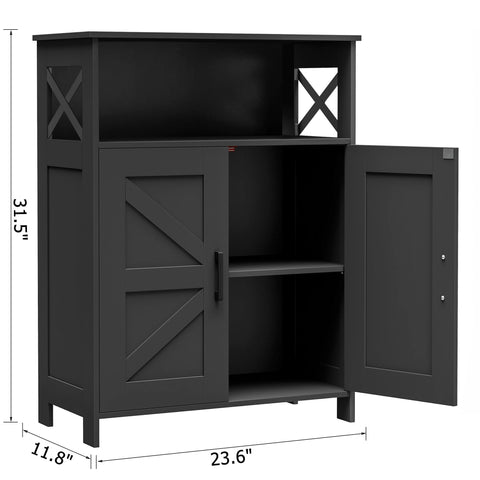 Homhedy adjustable-inner-shelf interior adapts to items of various heights.