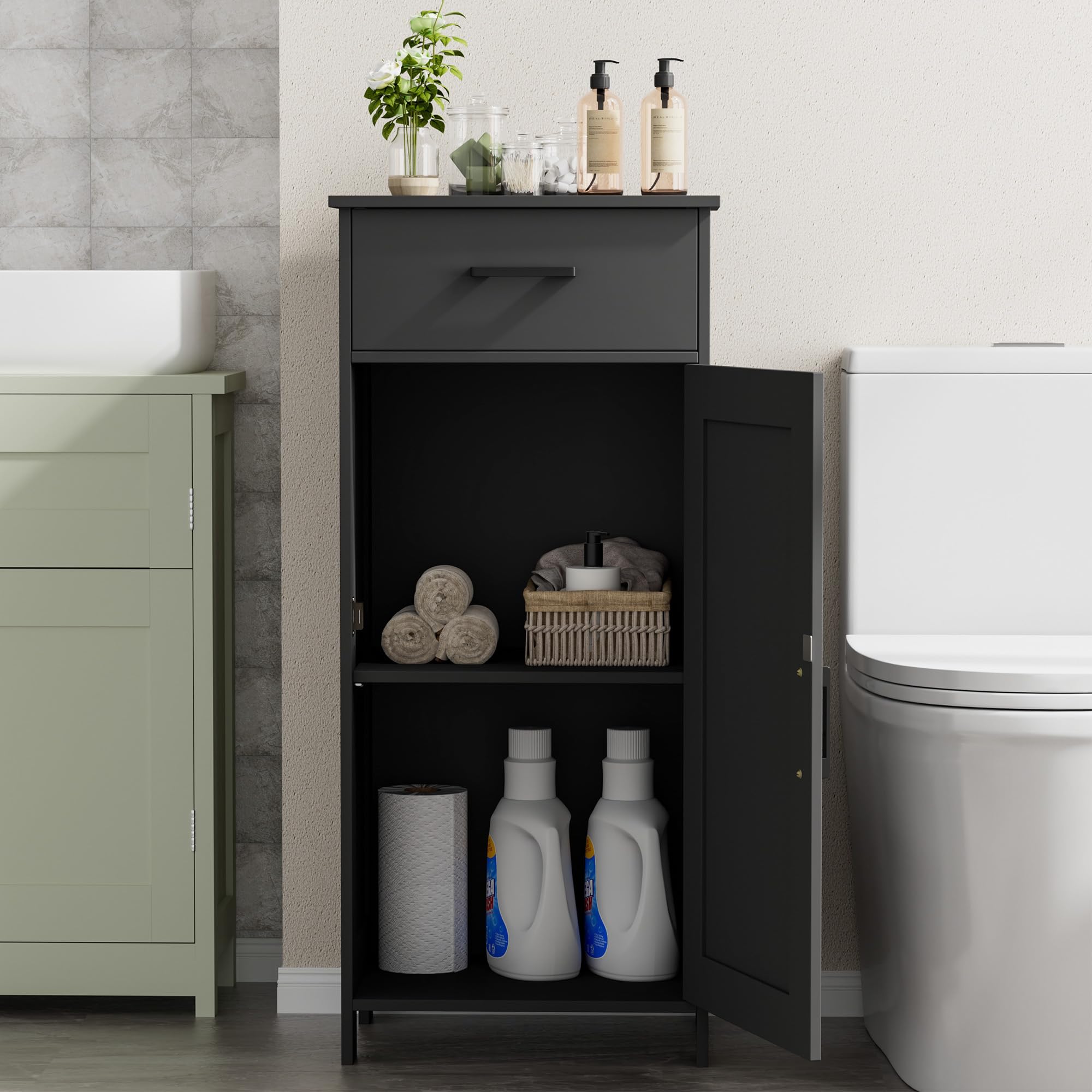 Homhedy reversible-door feature adapts to left or right opening for your layout.