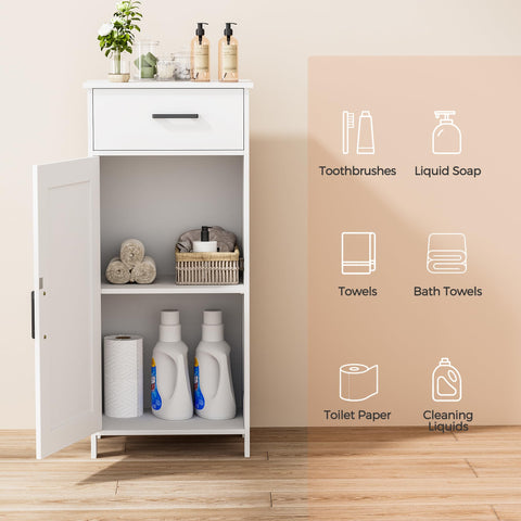 Homhedy cabinet with reversible doors, left or right opening