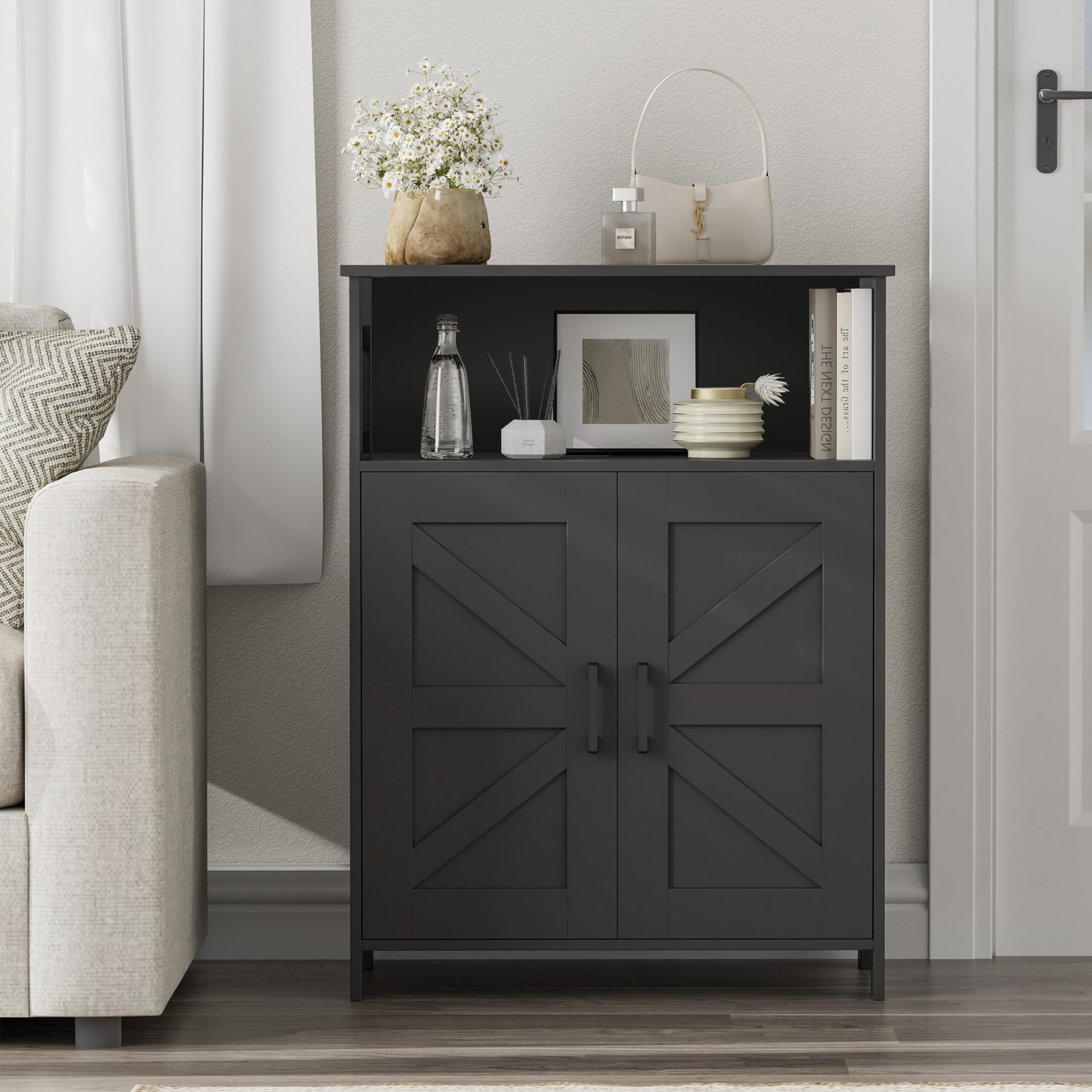 Homhedy compact freestanding unit for bathroom or kitchen.