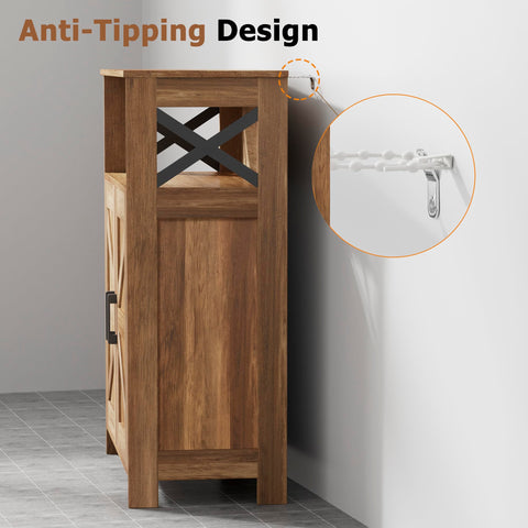 Anti-tip kit helps safely anchor the cabinet