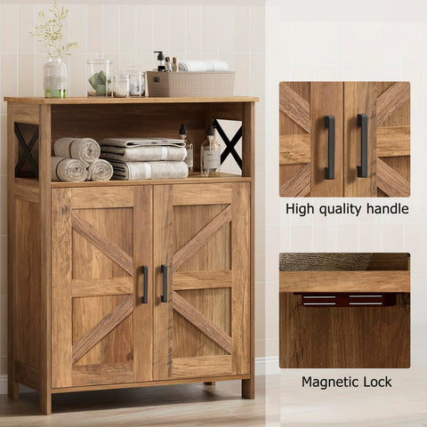 Magnetic door closure keeps essentials neatly secured