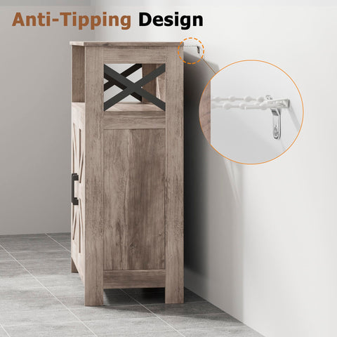 Homhedy freestanding cabinet suitable for multiple rooms