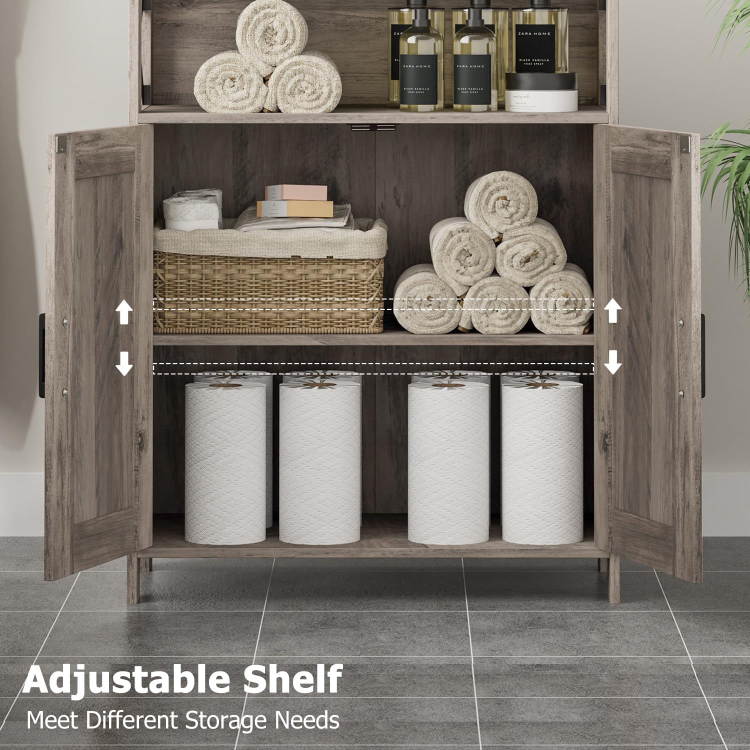 Homhedy magnetic cabinet door for smooth opening and closing