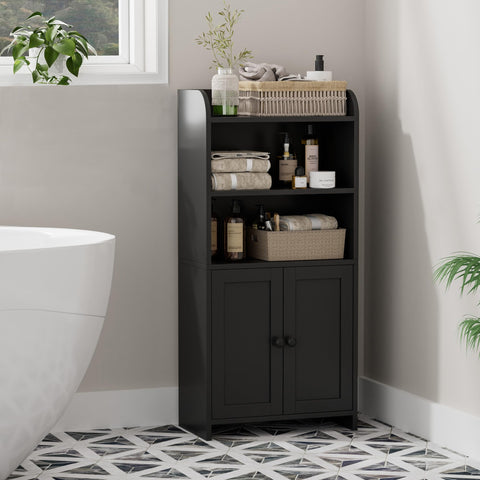 Homhedy cabinet suitable for laundry rooms and small spaces.