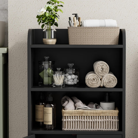Homhedy cabinet magnetic door provides smooth operation.