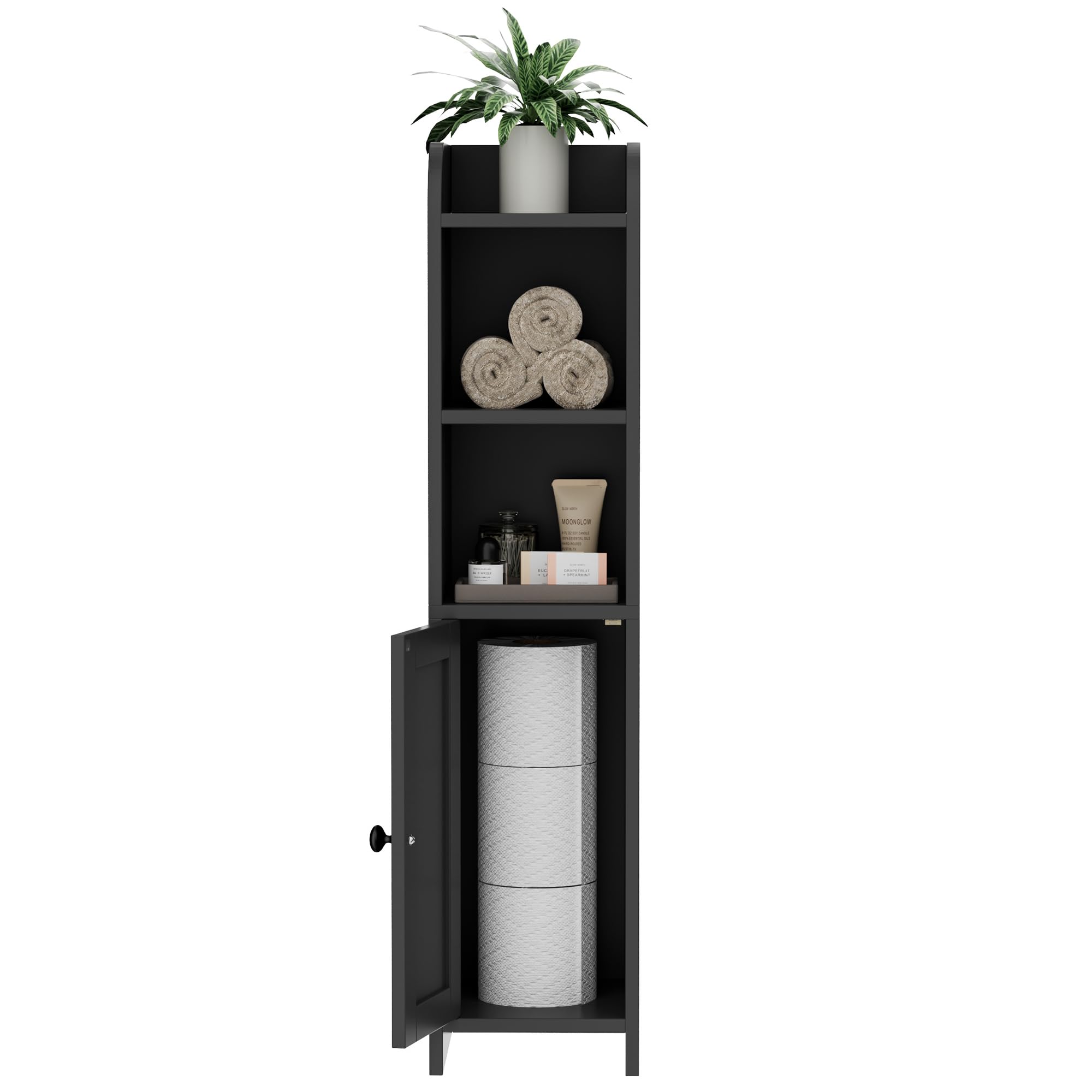 Homhedy interior-shelves offer versatile storage options.