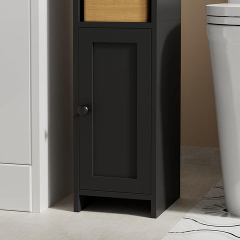 Homhedy side-view shows slim profile ideal for small bathrooms.
