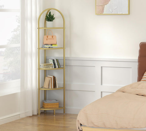 Homhedy sturdy steel frame keeps items stable and secure.