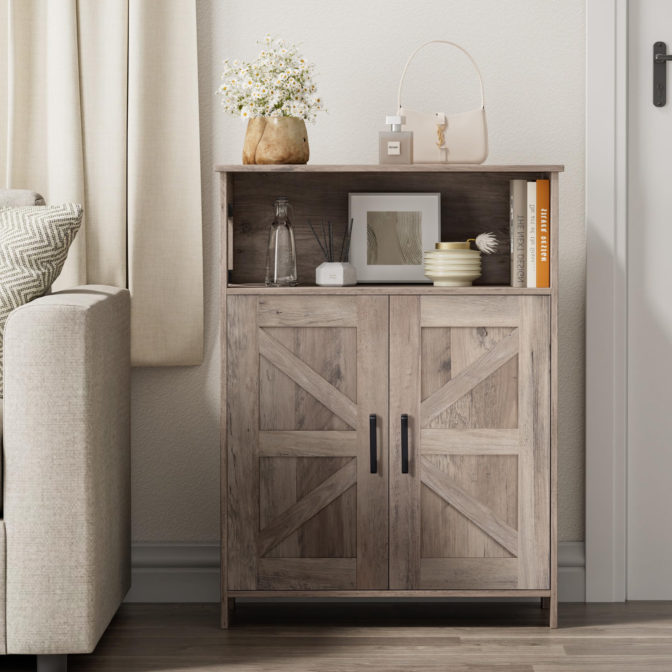 Homhedy toilet paper storage area inside the cabinet