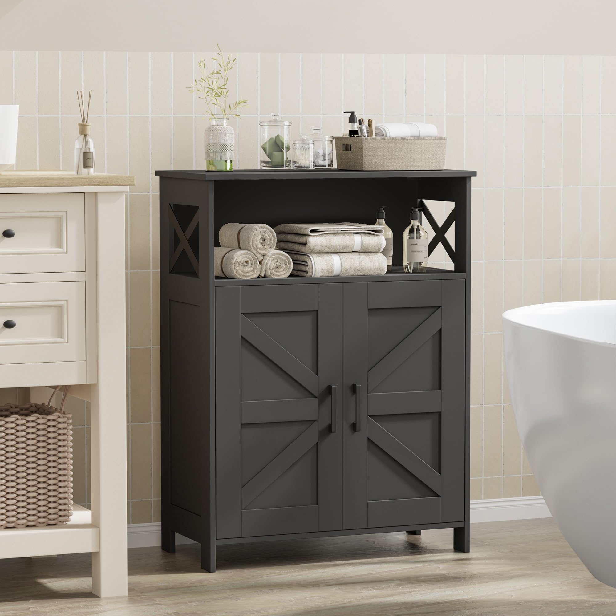 Homhedy versatile storage solves clutter in multiple rooms.