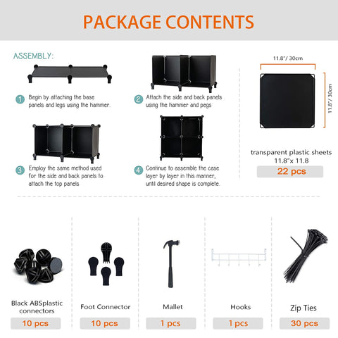 HOMIDEC 6-Cube capacity view illustrating 162L total storage.