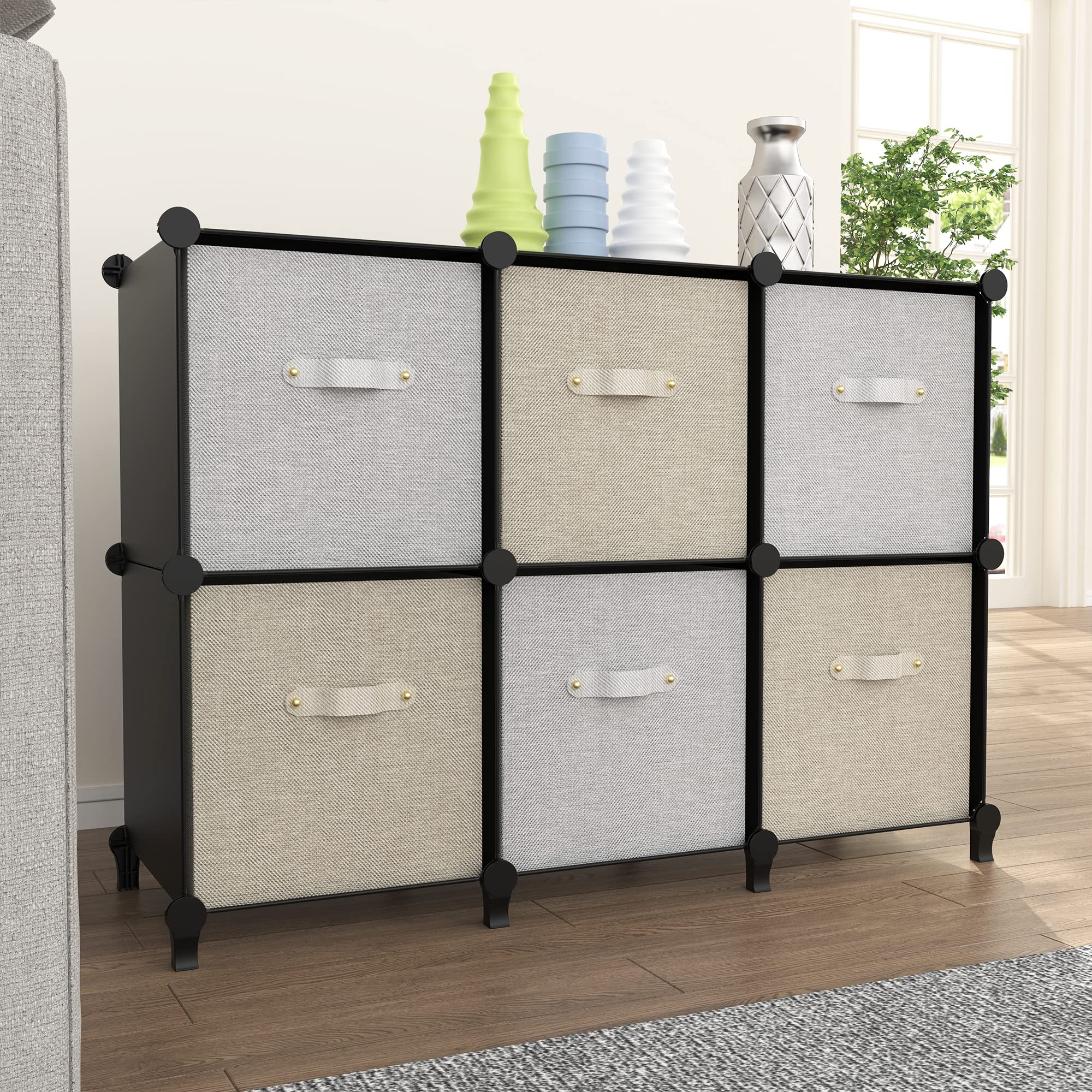 HOMIDEC 6-Cube closeup highlights durable ABS connectors for secure locking.
