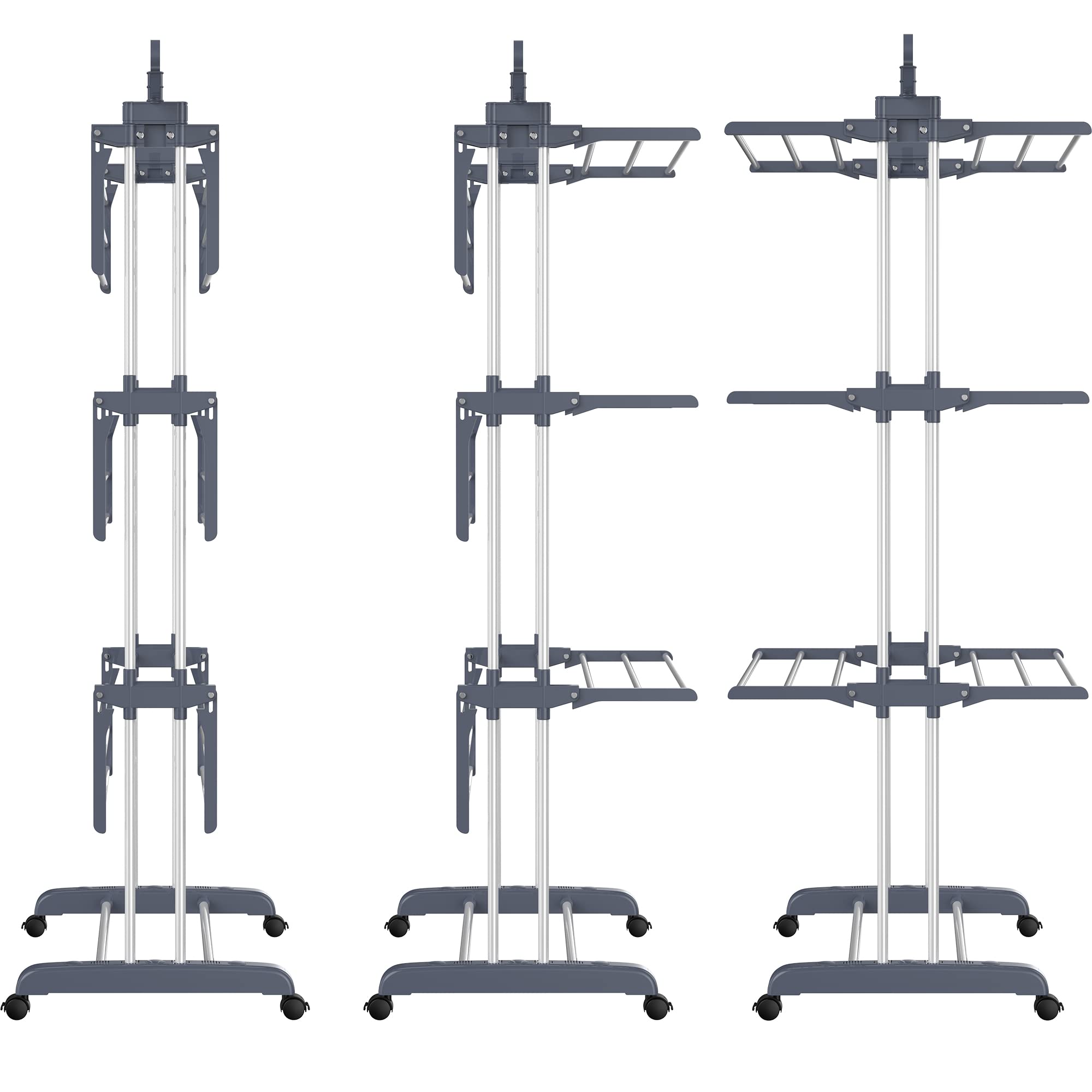 HOMIDEC capacity for up to 62 clothes across 24 poles