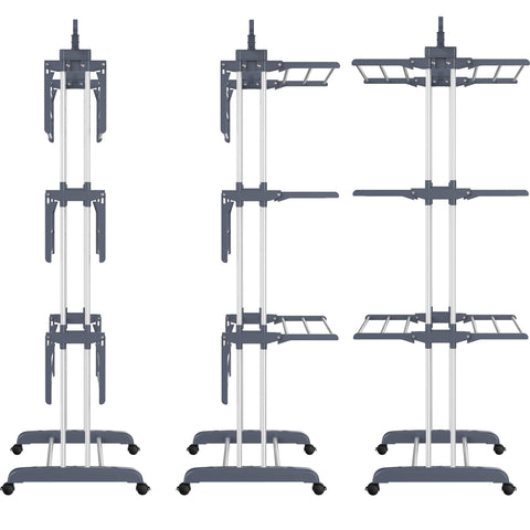 HOMIDEC capacity for up to 62 clothes across 24 poles