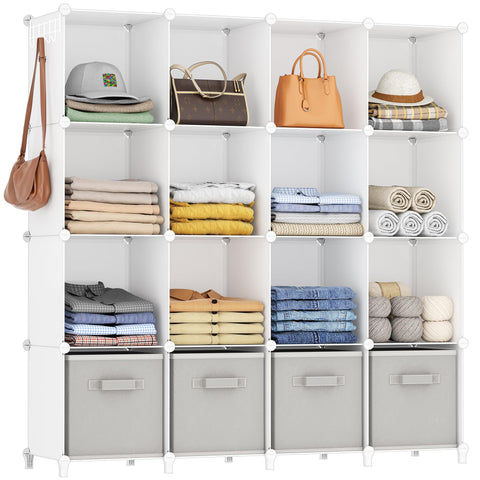 HOMIDEC 16-cube closet organizer for spacious clothing storage