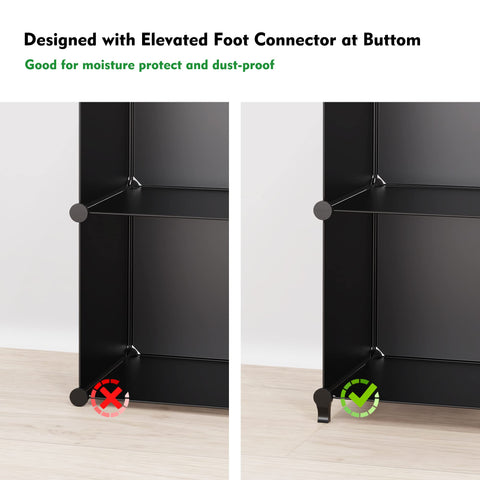 HOMIDEC cube storage keeps books, toys, and clothes neatly accessible