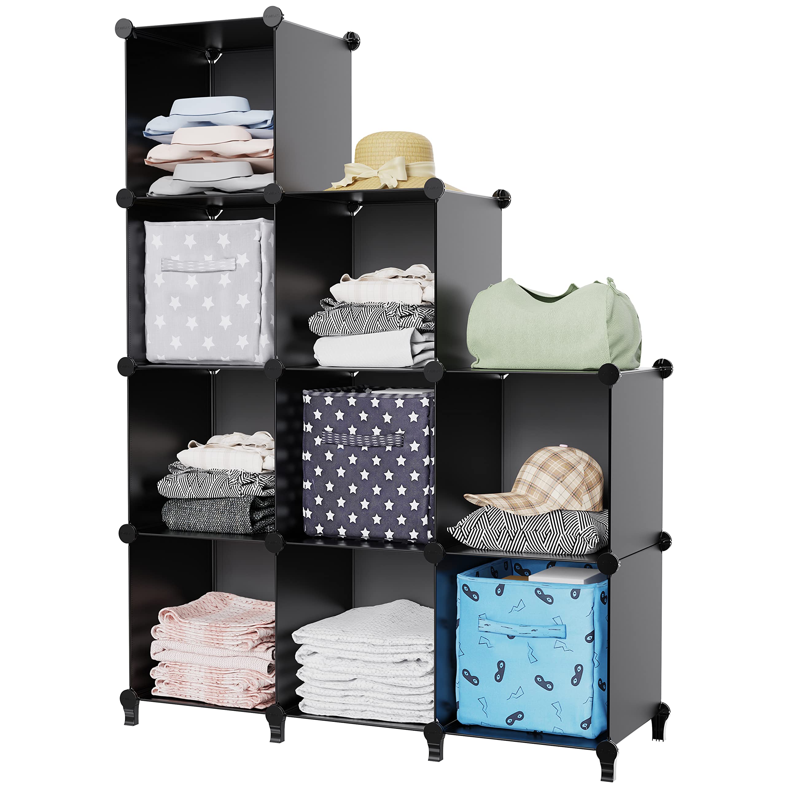 HOMIDEC closet shelves in a study or hallway optimize clutter-free zones