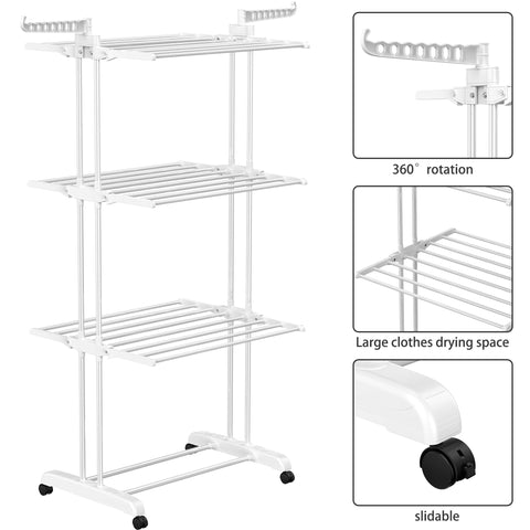 Folded HOMIDEC rack compact for space-saving storage