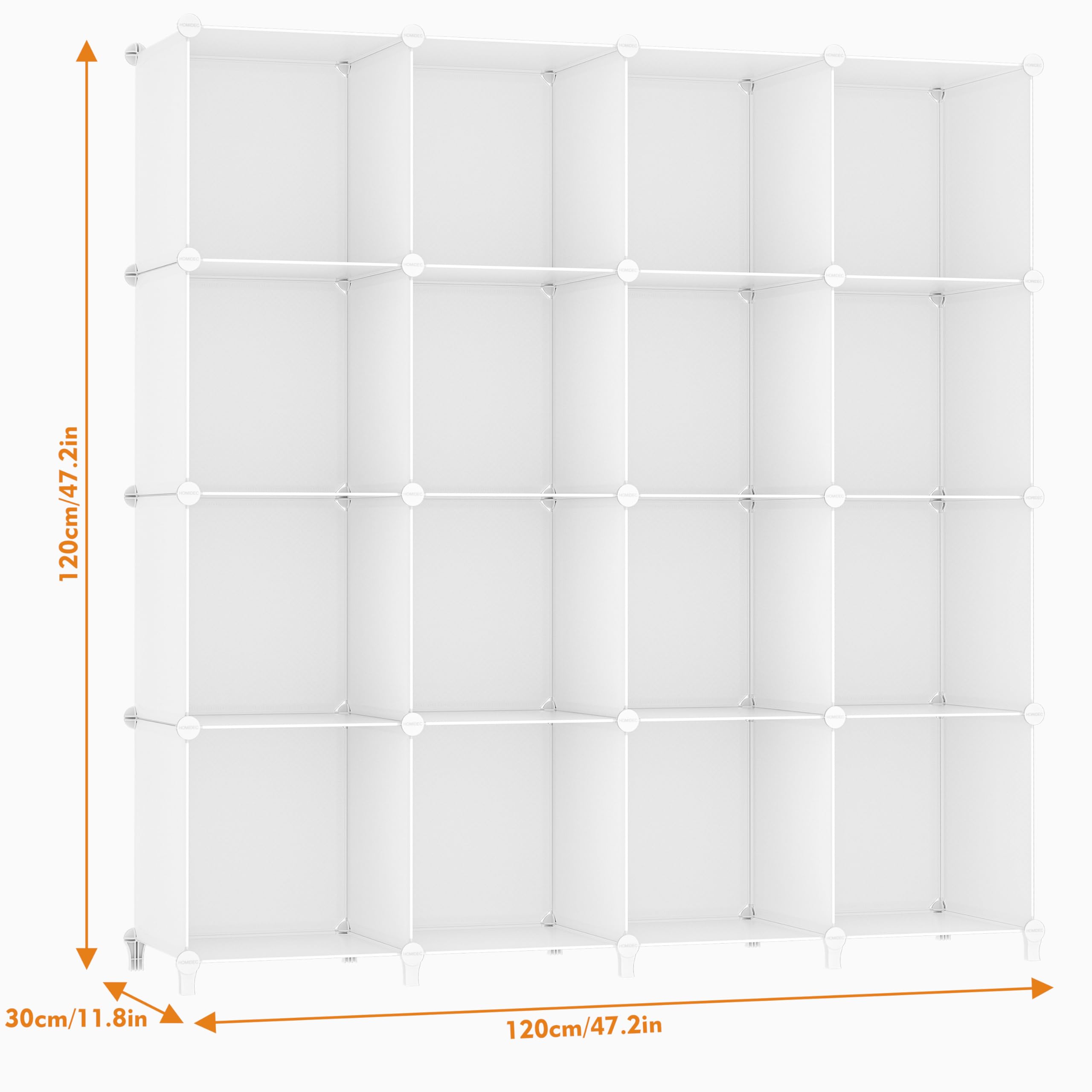 HOMIDEC cube storage doubles as display and storage in living room