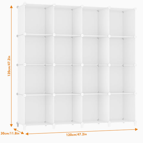 HOMIDEC cube storage doubles as display and storage in living room