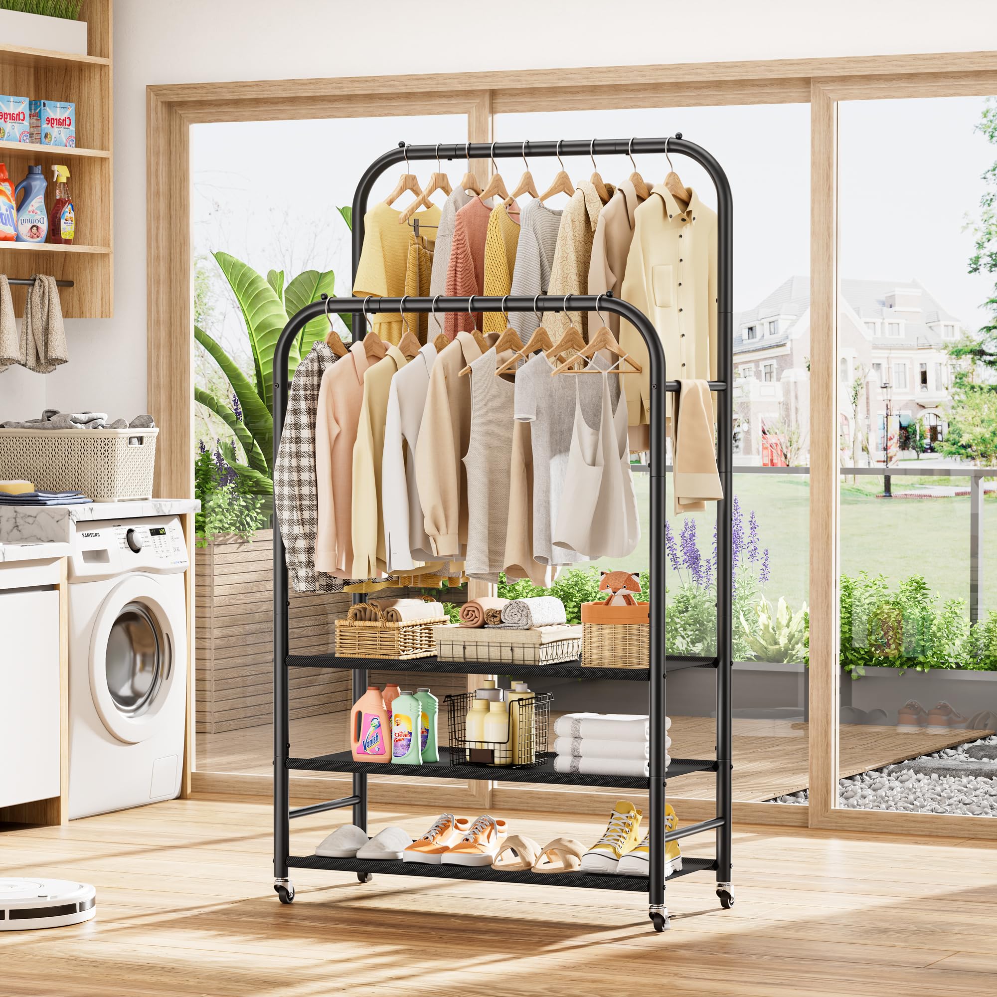 HOMIDEC space-saving design fits closets, bedrooms, and shops