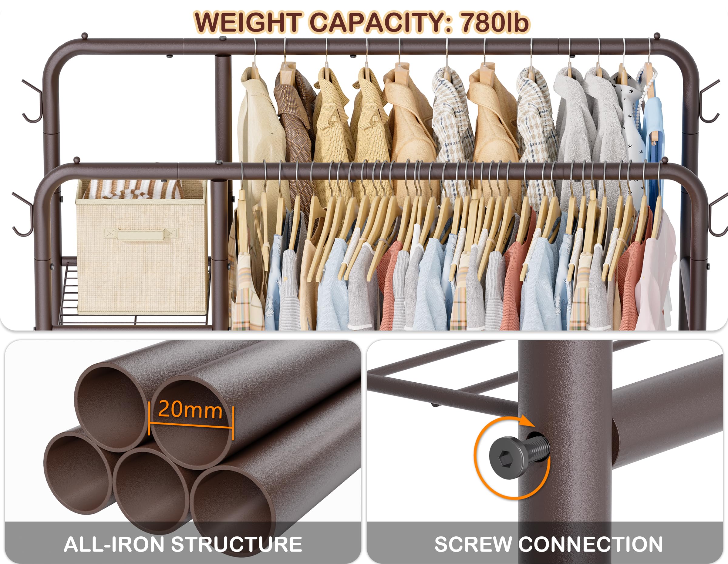 HOMIDEC easy-assembly tools included for quick setup.