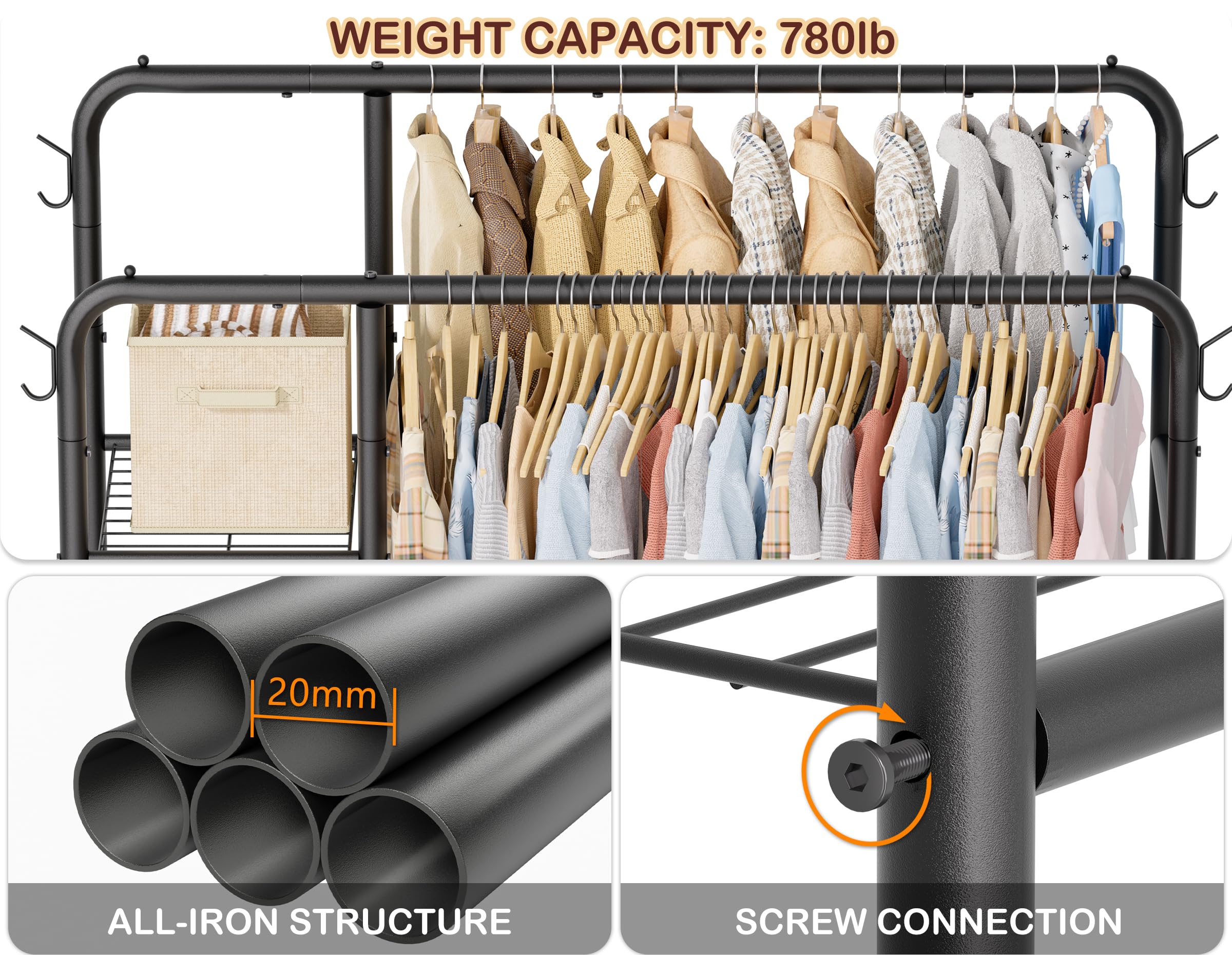 HOMIDEC metal mesh shelves closeup highlighting breathable storage for shoes.
