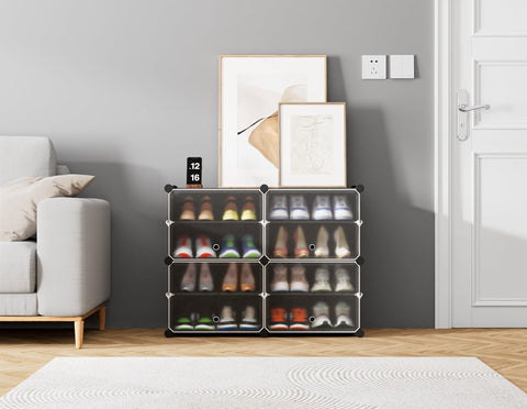 HOMIDEC 16-pair capacity shown for spacious closet storage
