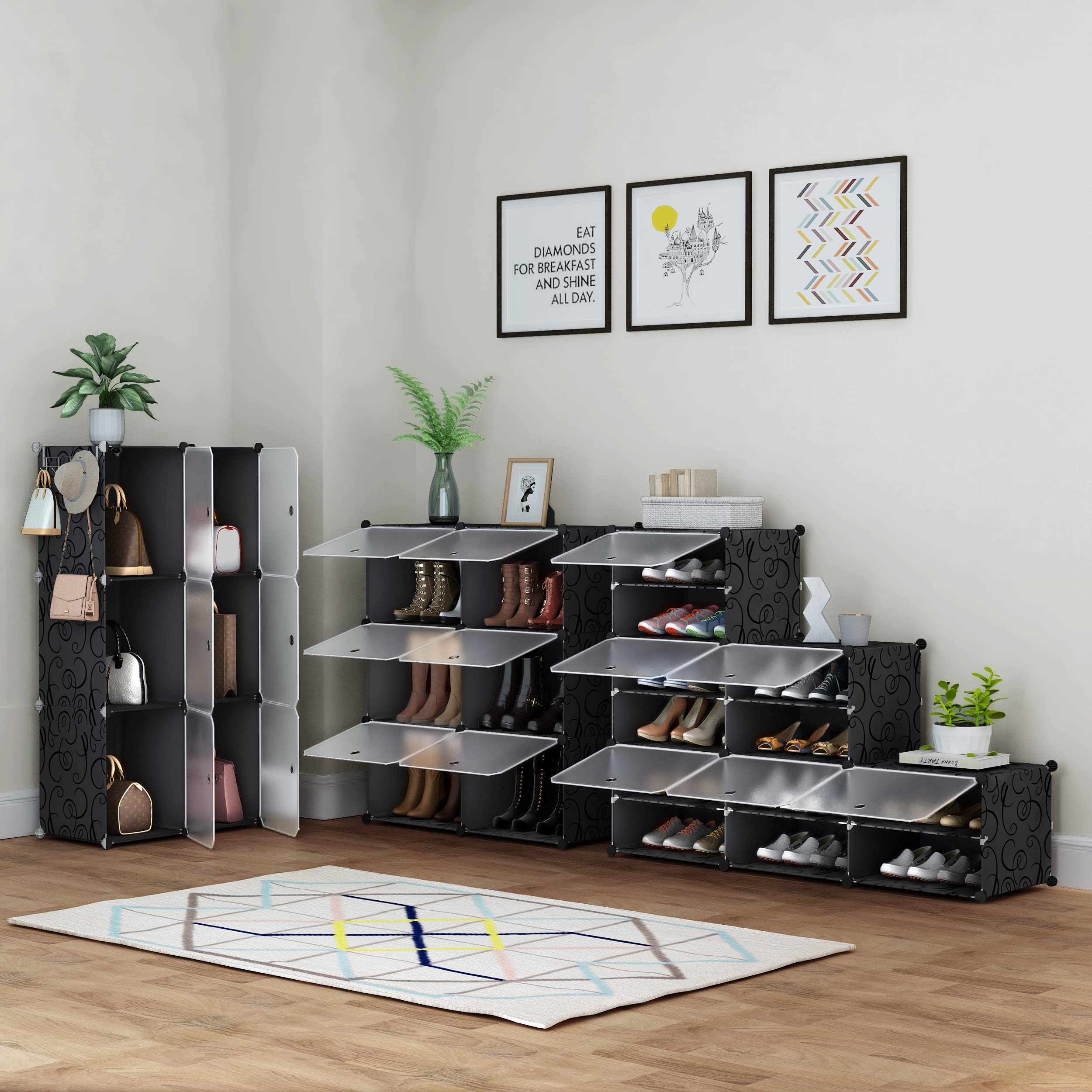 HOMIDEC 24-pair capacity demonstrates ample family storage.