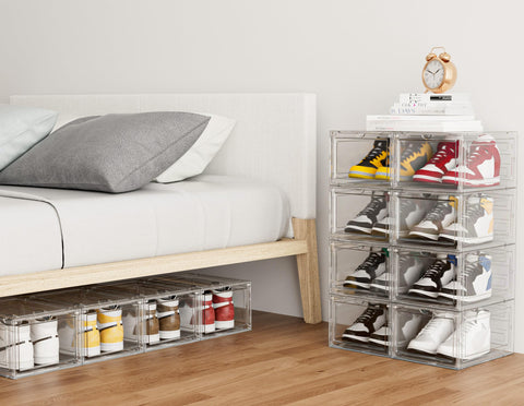 HOMIDEC shoe storage in closet organization showcases versatile home use