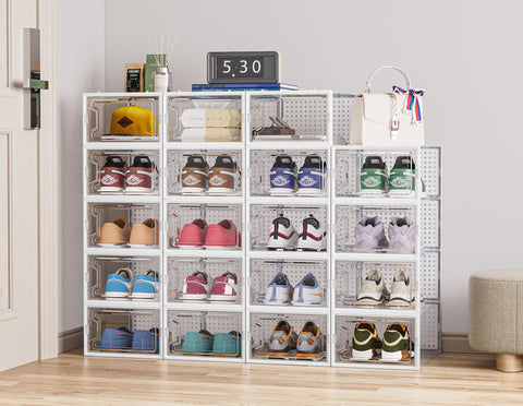 HOMIDEC under-bed-friendly boxes maximize storage in small bedrooms.