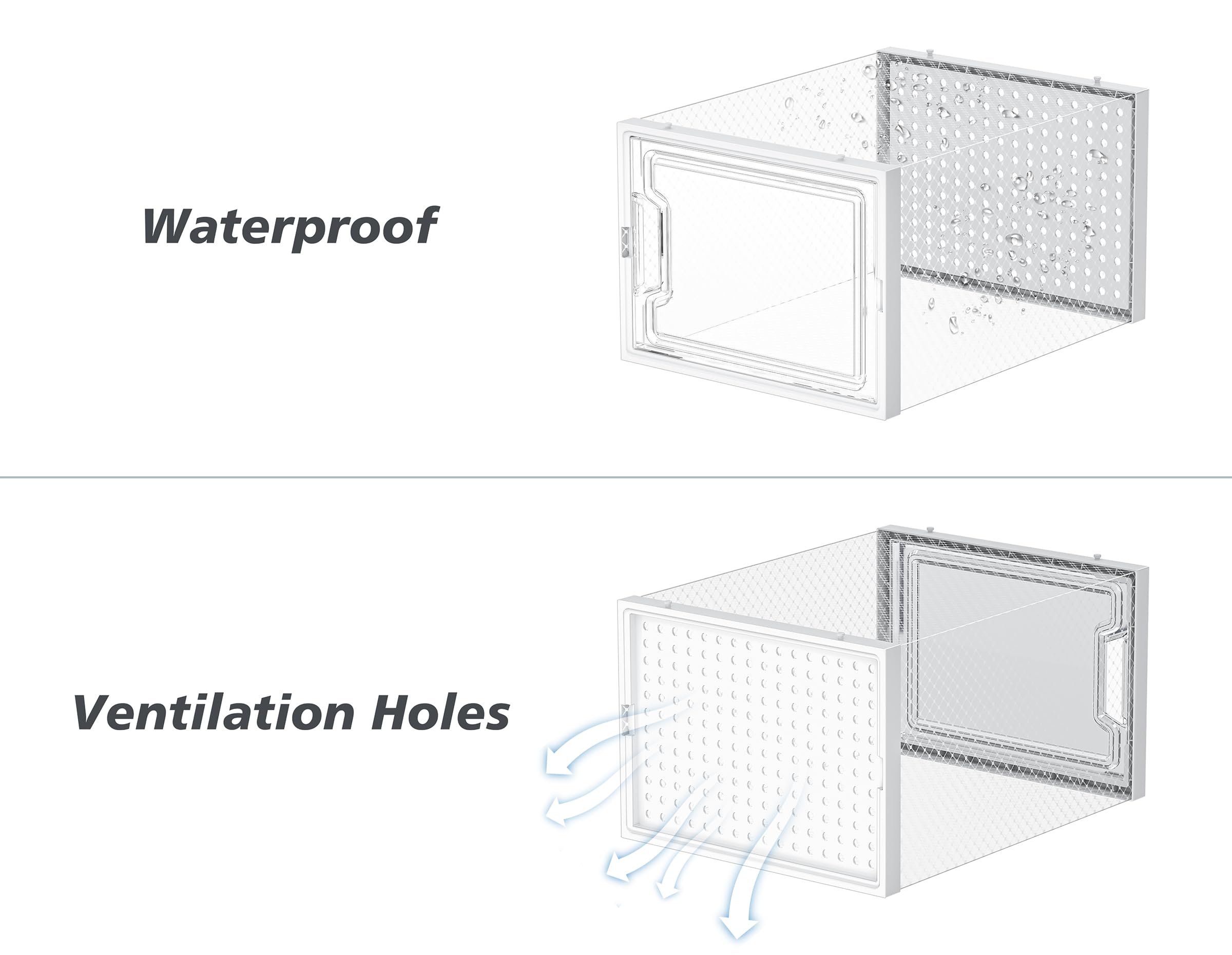 HOMIDEC dust-proof breathable design with rear ventilation holes.