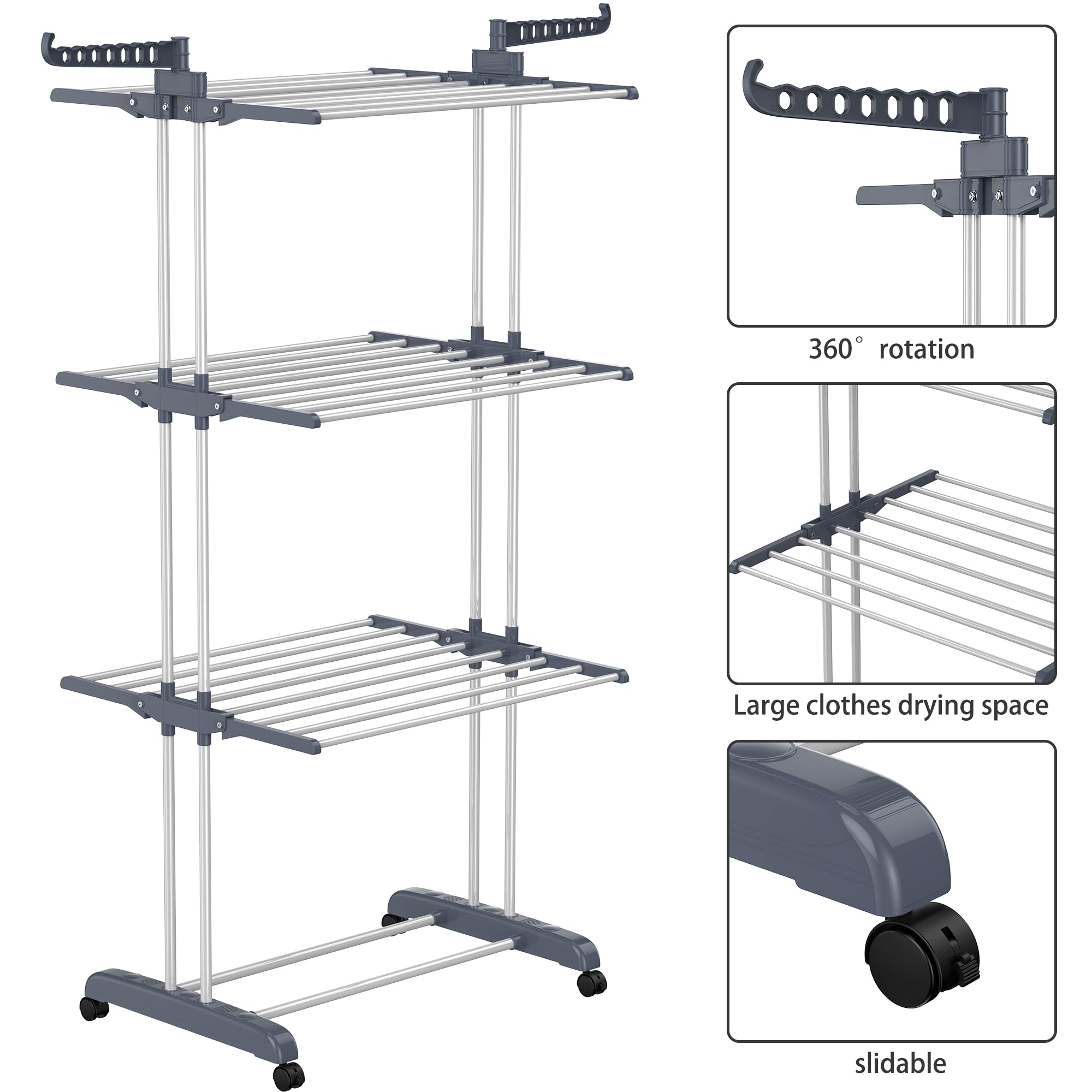 HOMIDEC side-wing hooks offer extra hanging space for small items