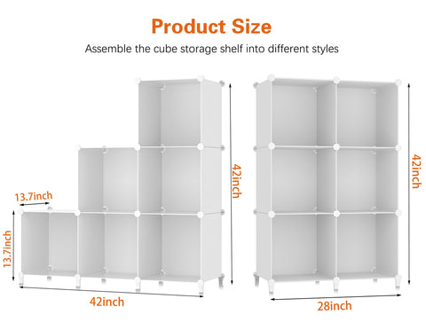 HOMIDEC 6-cube closet organizer in bathroom storage setup.