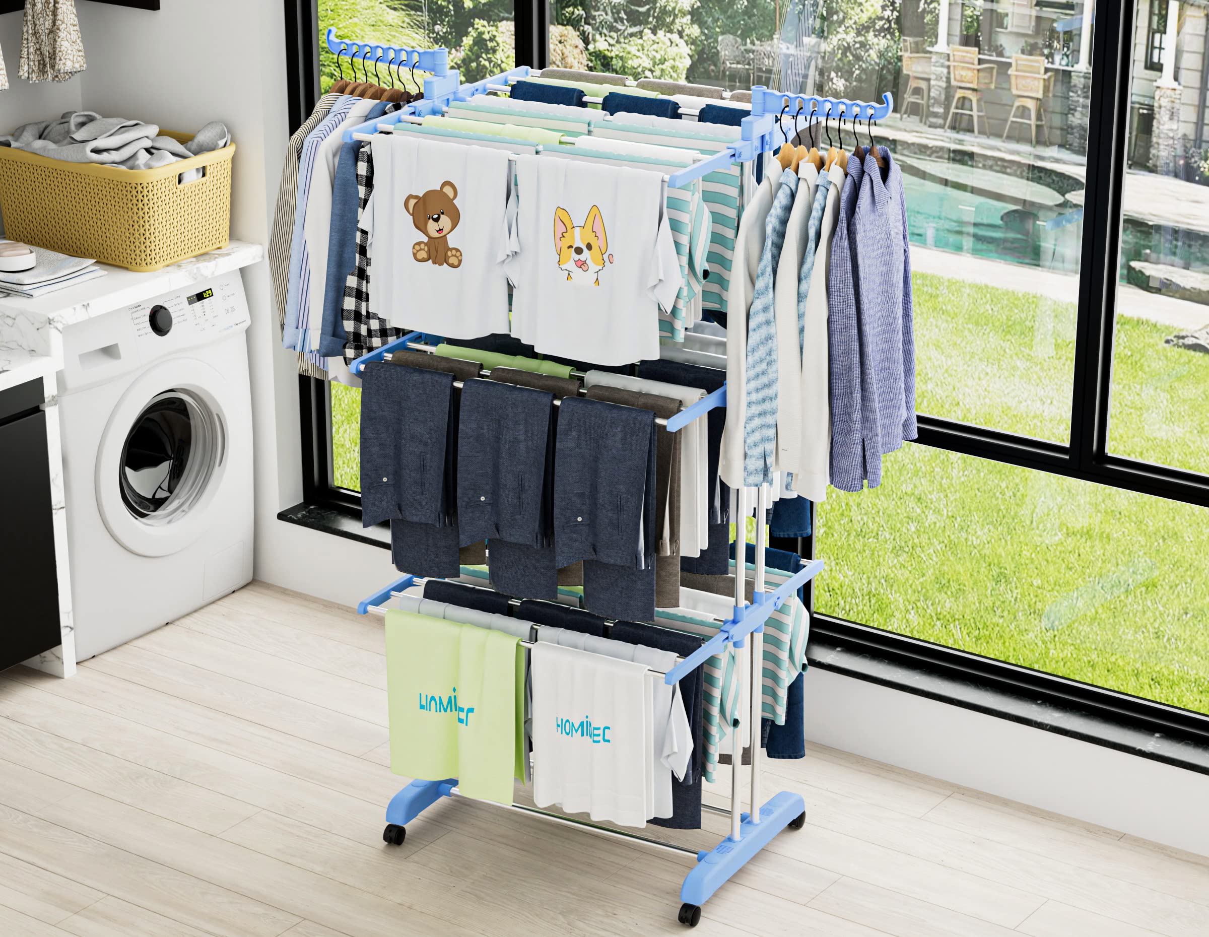 HOMIDEC stainless steel drying rack resists rust for lasting use