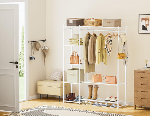 HOMIDEC Wardrobe Closet open-storage-design for quick visibility and access.